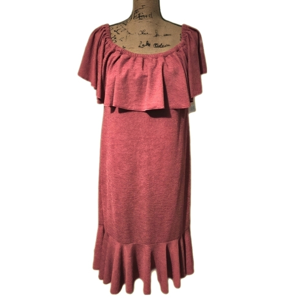 LuLaRoe NWT Cici Mauve Pink Dress Size XL